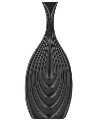 Dekoratívna keramická váza 39 cm čierna THAPSUS