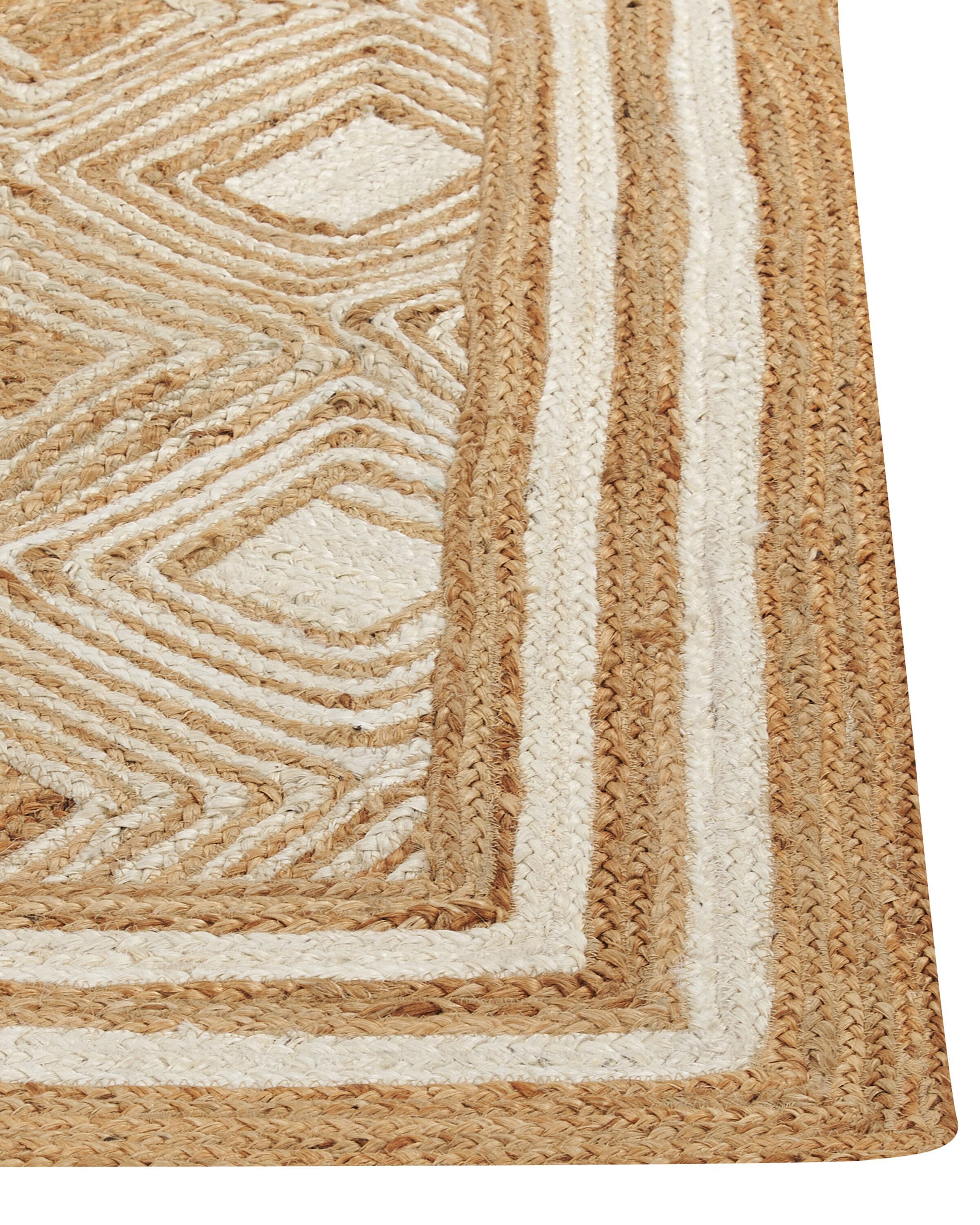 Tæppe Python Jute tæppe beige 200 x 300 cm MENGEN | Beliani.dk