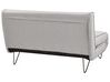 2 Seater Fabric Sofa Bed Light Grey VESTFOLD_930433