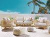 4 Seater Rattan Sofa Set Natural DOLCEDO_796839