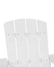 Garden Chair ADIRONDACK with Footstool White_809494