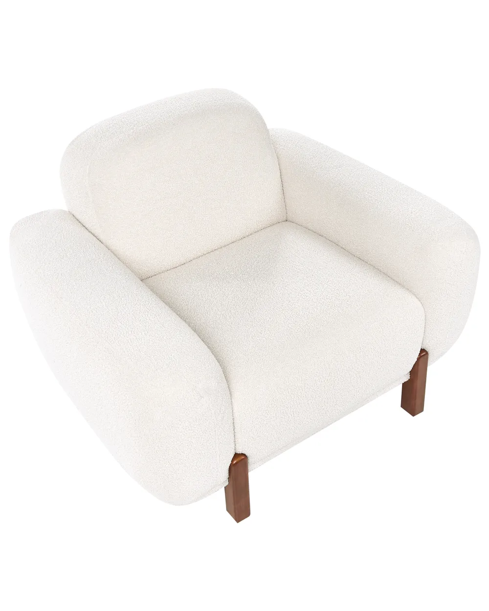 Living Room Set 4 Seater ODNES Boucle White_1053448