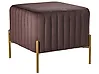 Footstool UTAH Velvet Dark Brown