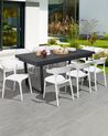 Gartentisch Aluminium schwarz 180 / 240 x 90 cm ausziehbar VALCANETTO_853003