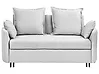 Sofa Bed 2 Seater HOVIN Fabric Light Grey