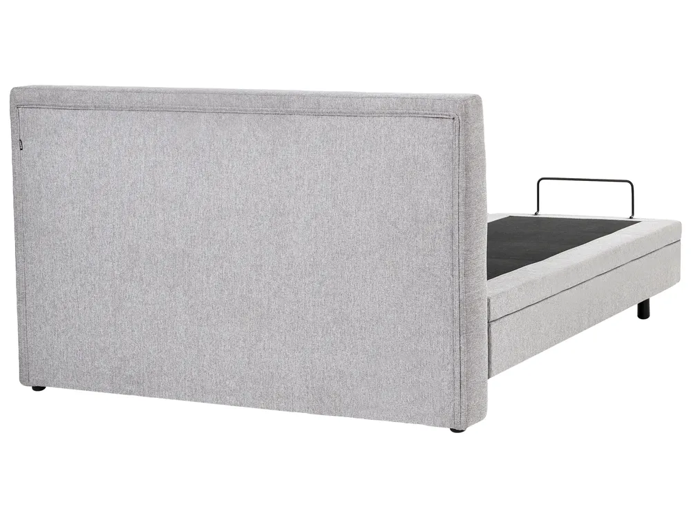 Adjustable Bed Fabric VICEROY 160 x 200 cm (EU King Size) Light Grey_1044420