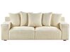 3-Sitzer Sofa Cord beige mit Kissen VISKAN_933815