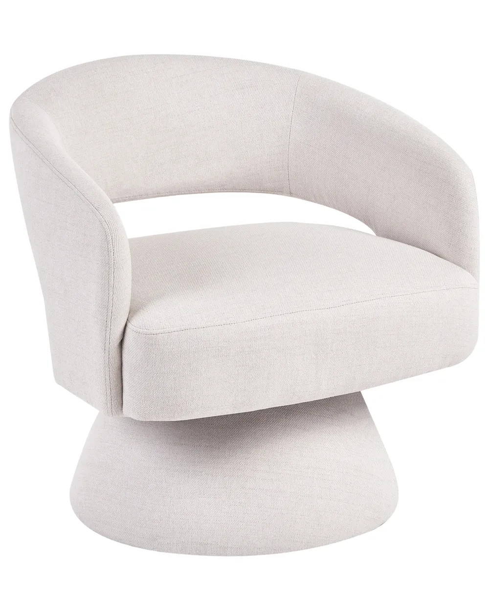 Poltrona giratória EIDAL Branco creme