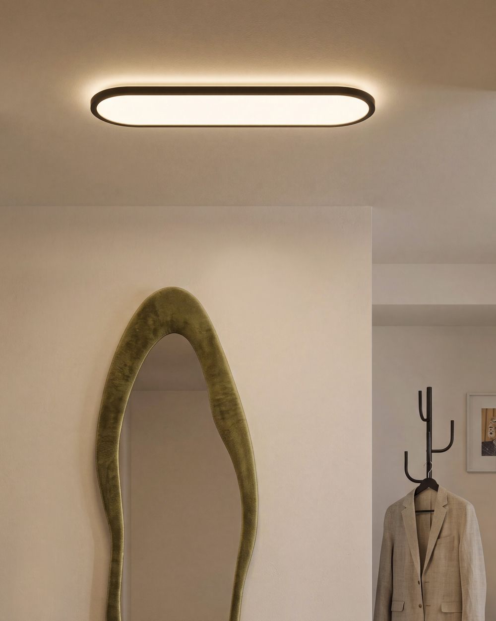 Lampadario a LED CLARELLA con telecomando con dimmer Nero