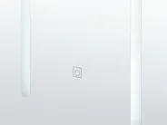 Szafka łazienkowa wisząca z lustrem LED CAMERON 40 cm 60 cm Czarny_905798