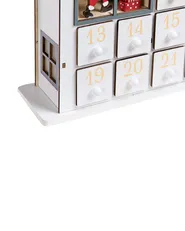 Dekoracja świąteczna LED FEMUND 40 cm Kalendarz adwentowy Biały_1016864