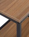Konsolentisch dunkler Holzfarbton / schwarz 30 x 120 cm rechteckig BELMONT_758915