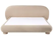 Bed Boucle BAYEL 180 x 200 cm (EU Super King) Taupe_1056382