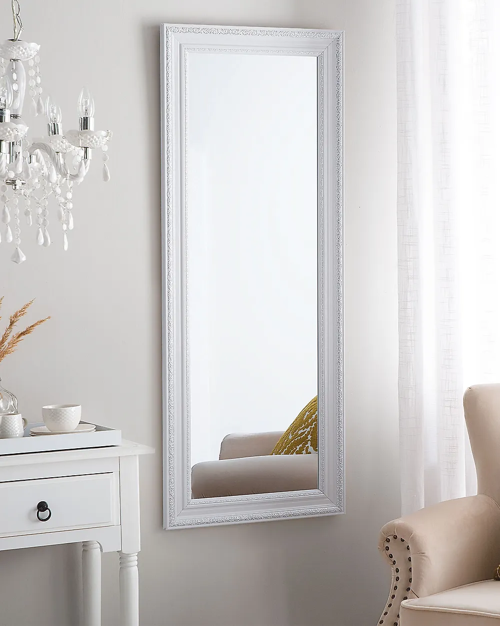 Wall Mirror VERTOU 50 cm 130 cm White_849243