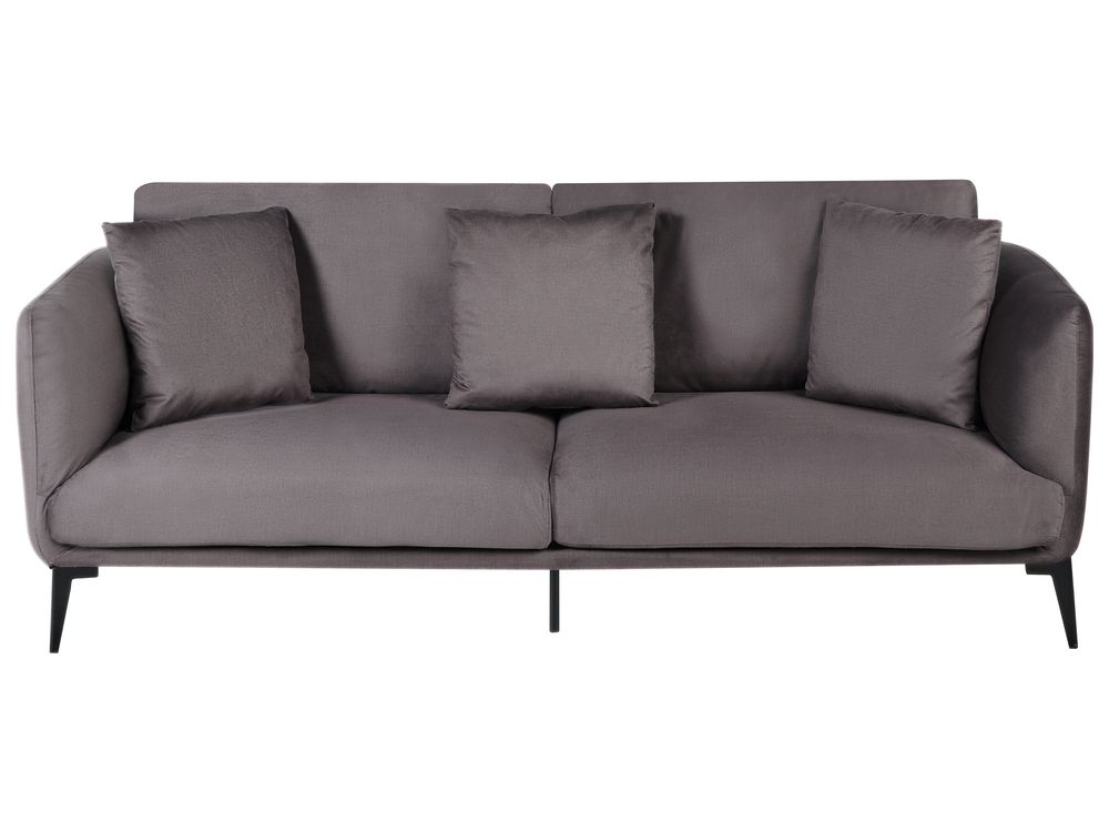 Sofa dla 3 osób BODUM Welur Beżowoszary