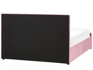 Ottoman Bed ROCHEFORT Velvet Pink 140 x 200 cm (EU Double)_857420
