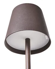 Wireless LED Table Lamp BACEIRO with Dimmer Metal Brown_1041975