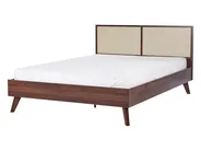 Bed Rattan MONPAZIER 140 x 200 cm (EU Double) Dark Brown_908314