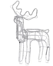 Outdoor Decoration LED INNNES 94 cm Reindeer White_881360