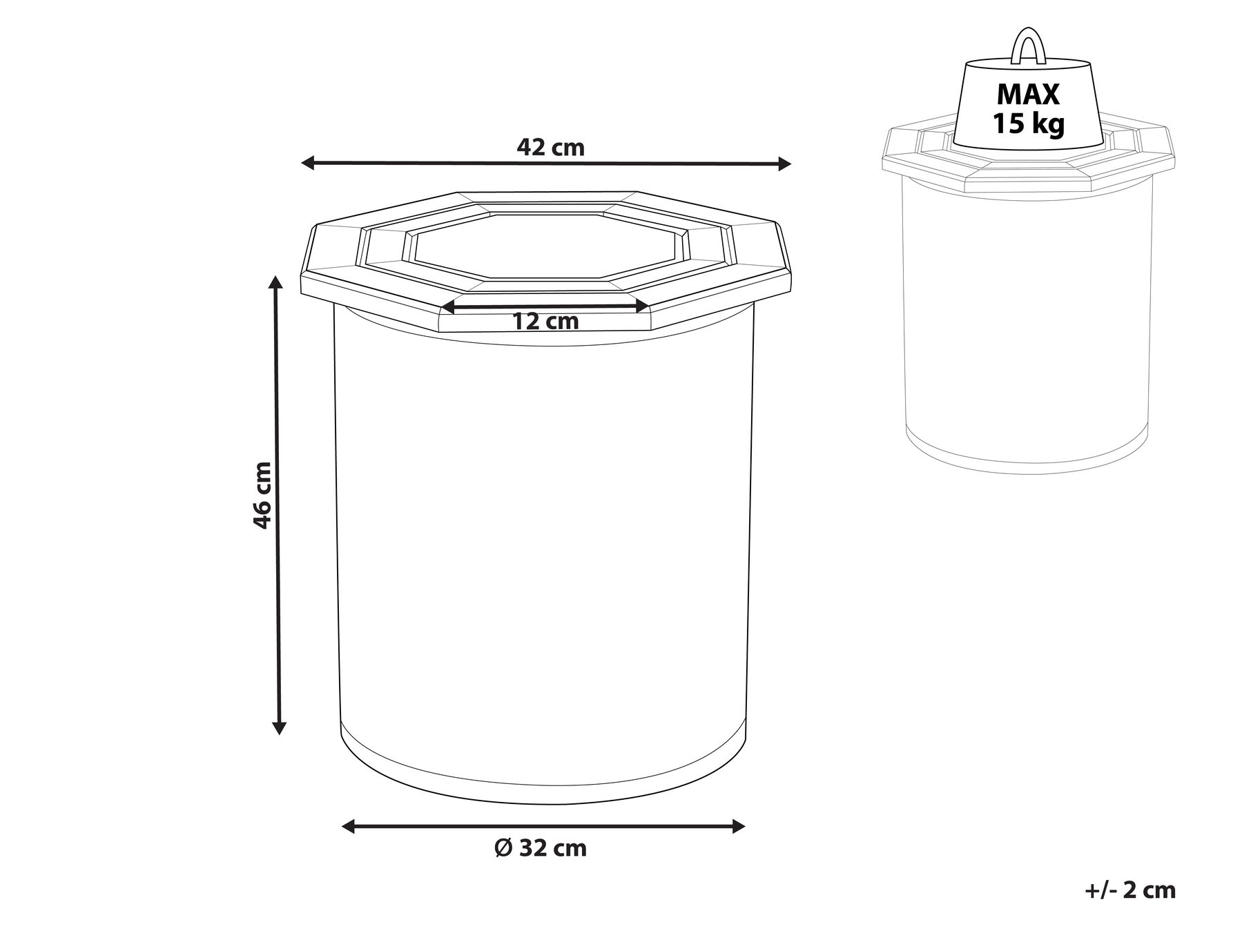 Mango Wood Side Table Dark KHANPUR_852172 Mango Wood Side Table Dark KHANPUR_852172