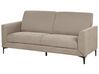 Ensemble canapés et fauteuil en tissu taupe 6 places FENES_897908