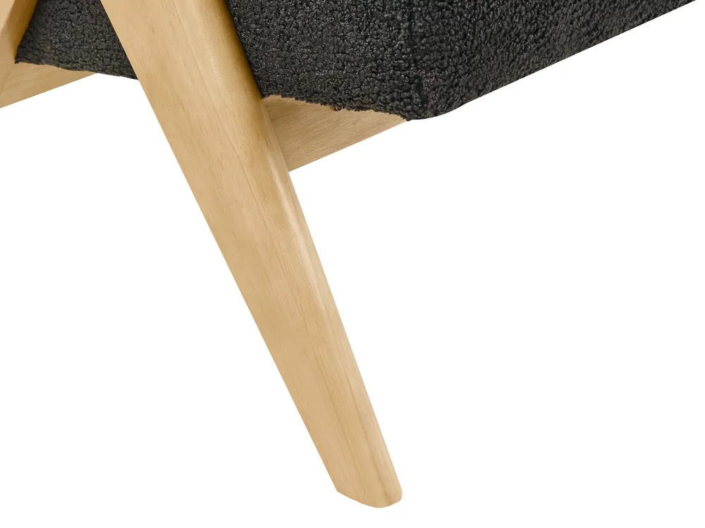 Set da salotto TAMRE Bouclé Nero/Marrone chiaro_985442