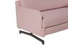 Rózsaszín kárpitozott kanapéágy BELFAST_798388