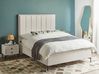 3 Piece Bedroom Set Boucle EU Double Size Off-White SEZANNE_939750