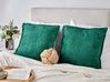 Set of 2 Cushions 50 x 50 cm Green VERPIS_940153