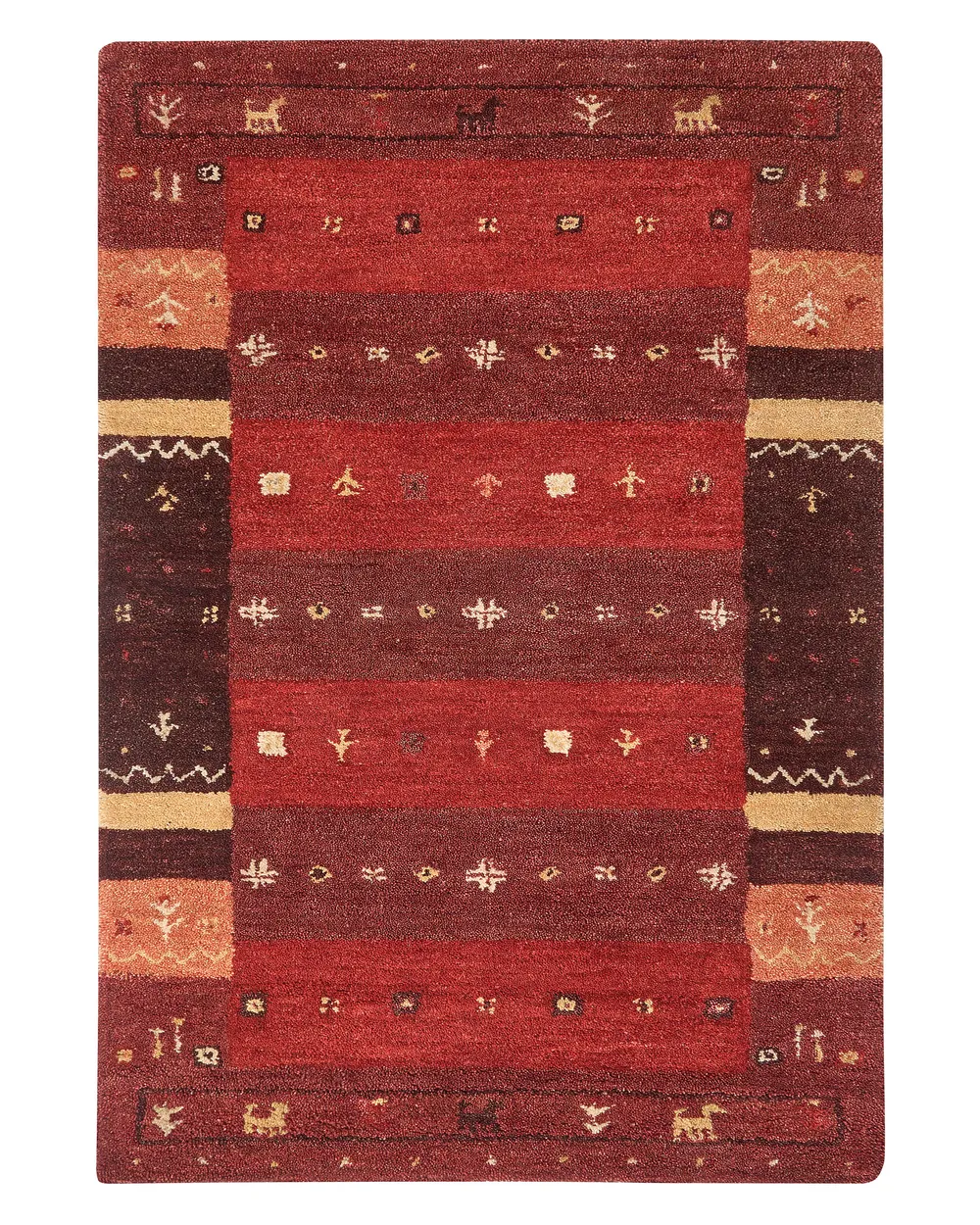 Dywan SINANLI Kolorowy 140 x 200 cm Gabbeh Wełna