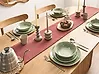 Set of 24 Dinnerware HOPS Stoneware Green