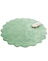 Kids Rug ANEGUNDI  Green ø 120 cm Cotton with Cushion