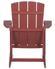 Garden Chair ADIRONDACK with Footstool Red_809681