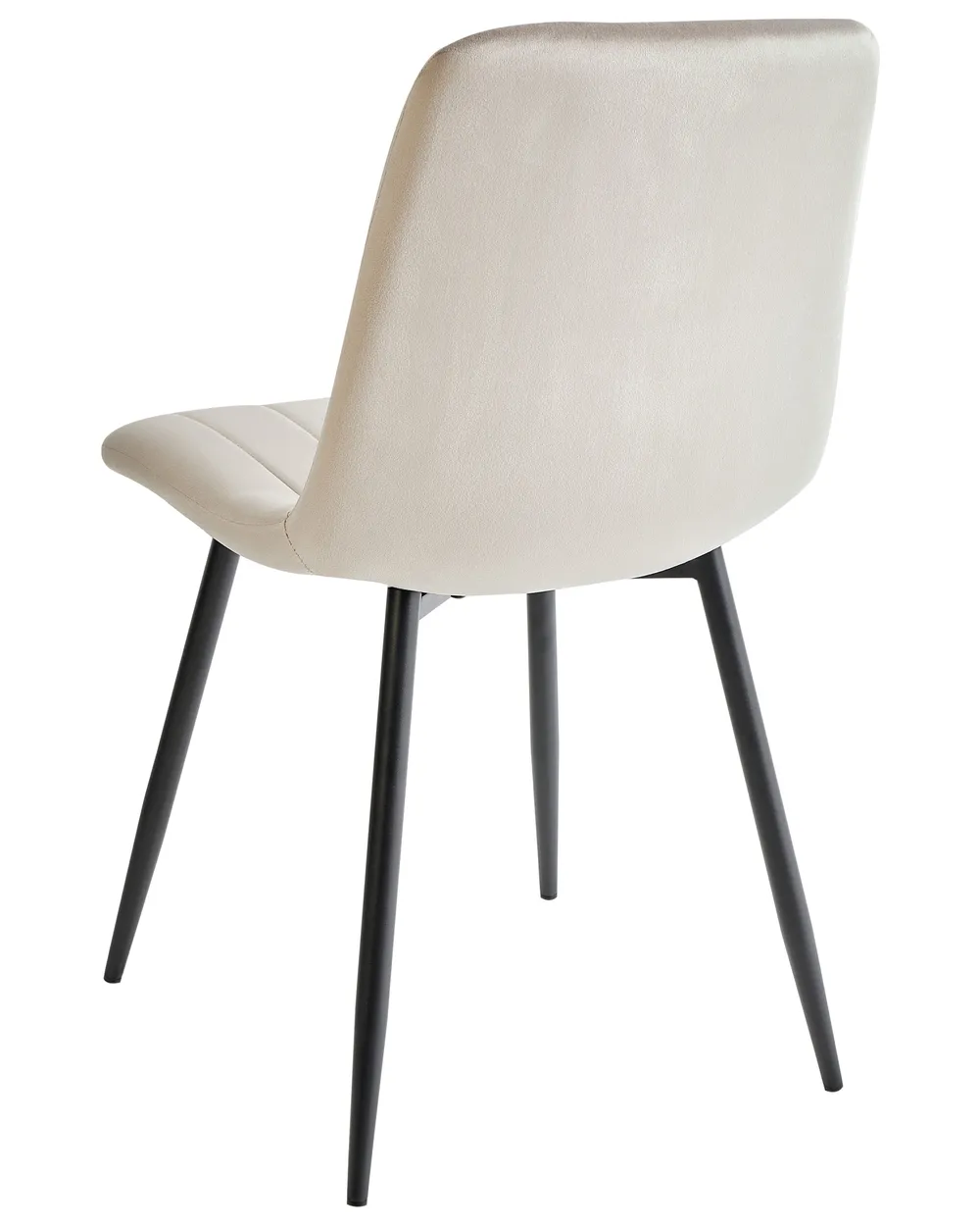 Set di 4 sedie da pranzo KALISPELL Velluto Beige_1066920