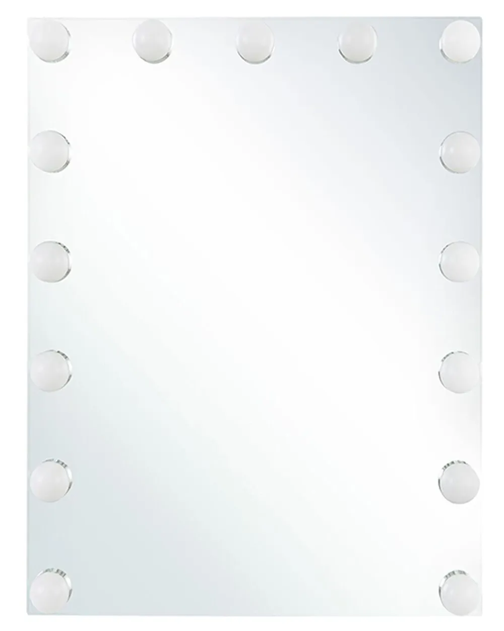 Lustro łazienkowe LED LUCENAY 40 cm 50 cm Srebrny
