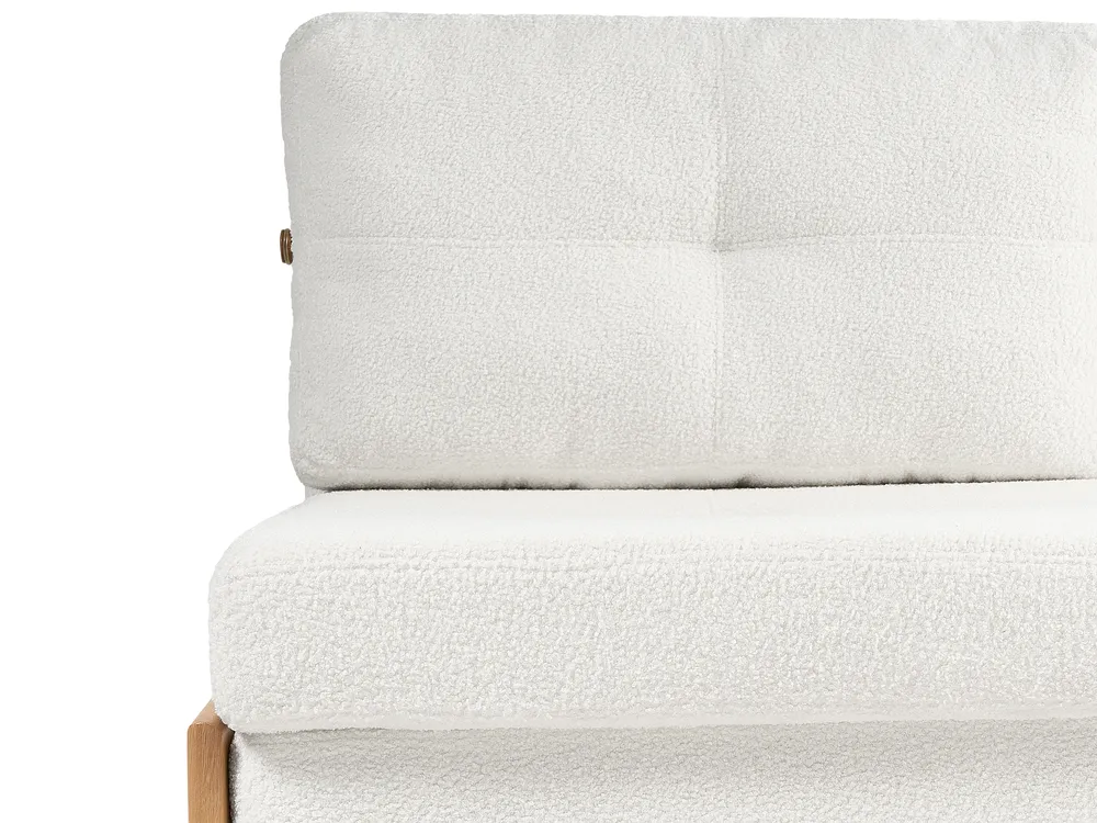 Sofa Bed 2 Seater EDLAND Boucle Off-White_1061223