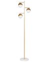 Stehlampe Metall gold / weiß 160 cm Glaskugeln SABINE_878341
