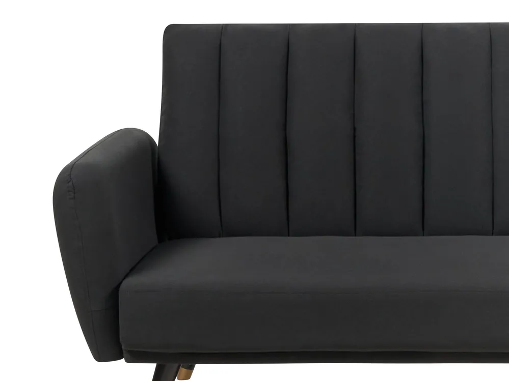 Sofa Bed 3 Seater VIMMERBY Fabric Black_899976