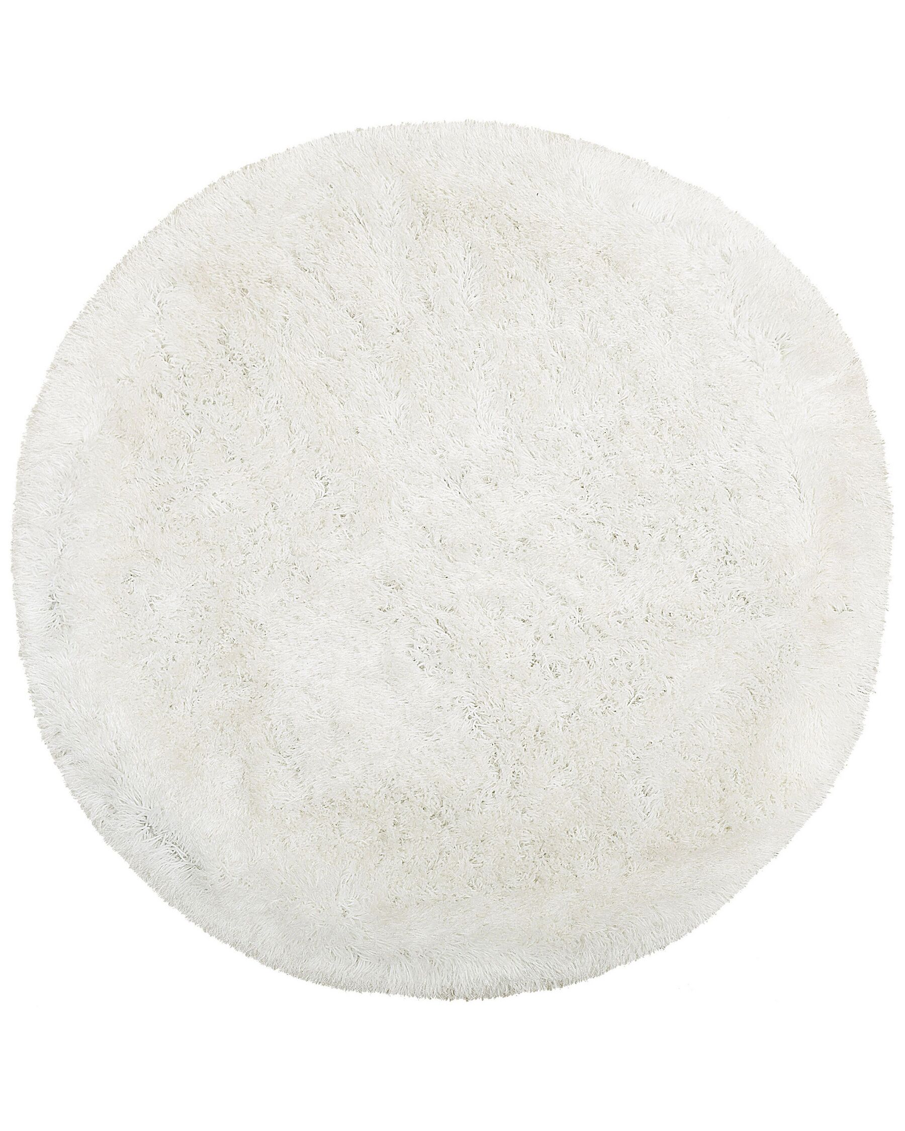 Fehér hosszú szálú szőnyeg ⌀ 140 cm CIDE_904474