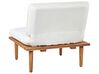 4 Seater Certified Acacia Wood Garden Sofa Set Off-White FRASCATI_920413
