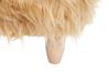 Pouf animaletto colore beige motivo rinoceronte WOOLLY_750909