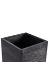 Plant Pot Fibre Clay Black 40 x 40 x 77 cm DION_701033