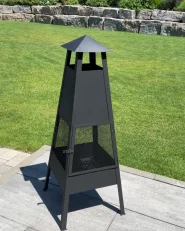 Fire Pit YASUR Metal Black_982224