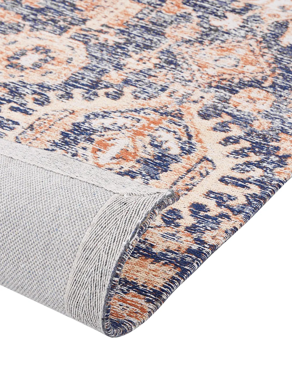Teppich KURIN Blau 140 x 200 cm Baumwolle_862971