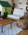 Lounge Set Akazienholz hellbraun 2-Sitzer modular Auflagen hellgrau FRASCATI_884936