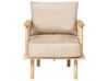 Ensemble de canapé et fauteuil en tissu beige ASKER_932694