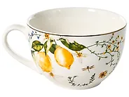 Zastawa stołowa 20-częściowa LEMONGRASS Porcelana Biały/zielony_1191900
