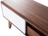 Dřevěný televizní stolek s bílými odkládacími zásuvkami EERIE_438336