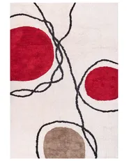 Tappeto BOLAT Beige 160 x 230 cm Cotone_1004867