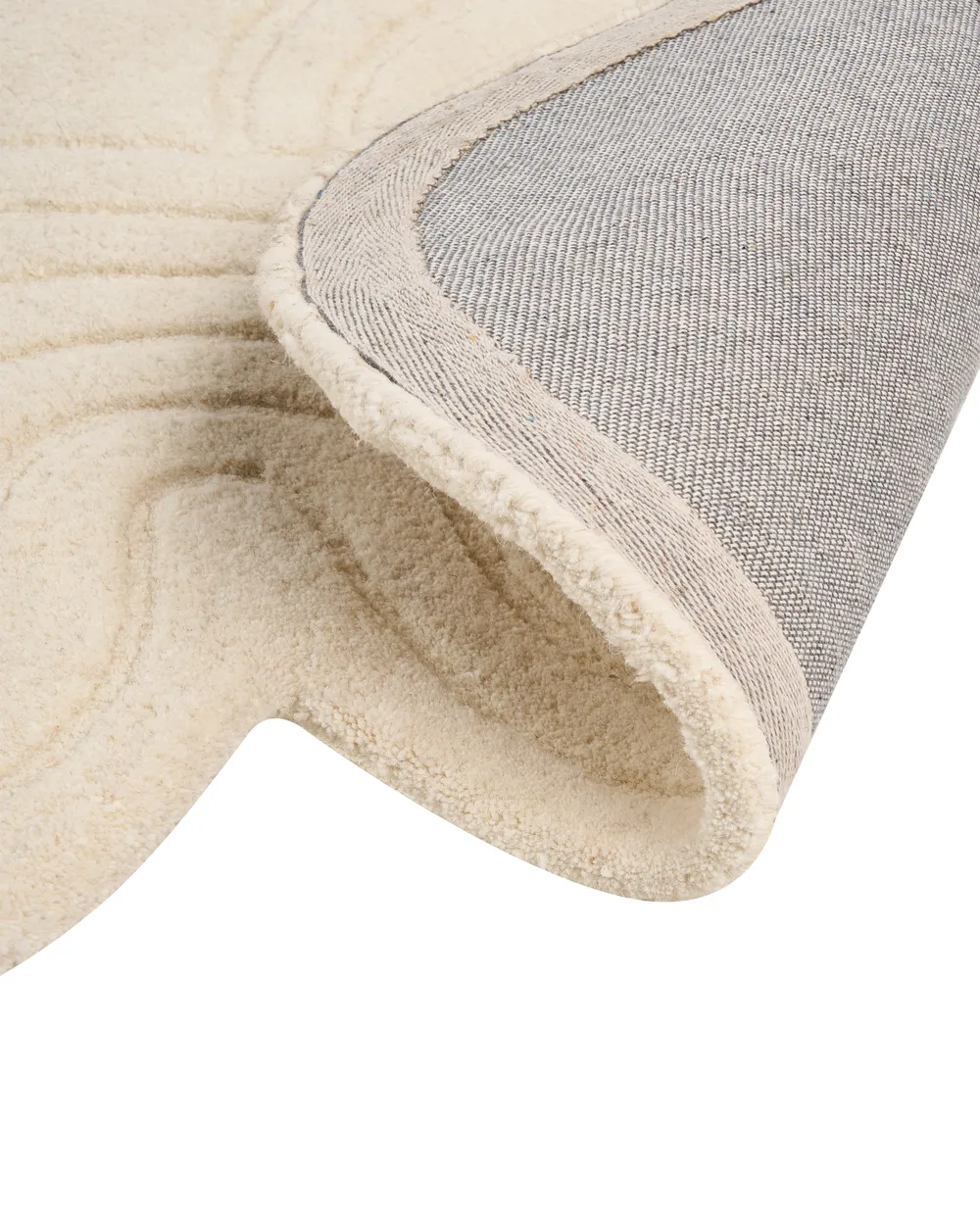 Rug MALVAN Beige 160 x 230 cm Wool_1036916